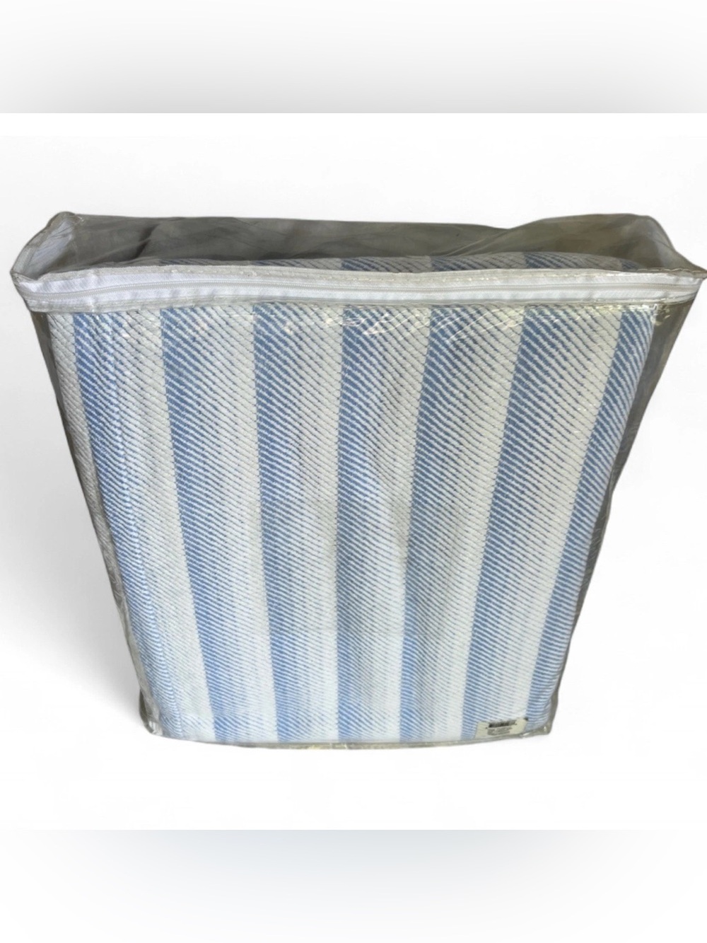 Pine Cone Hill French Blue Stone Washed Cotton Blanket - Queen